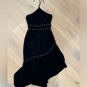 Finders Keepers black and gold dress great for vacation and weddings